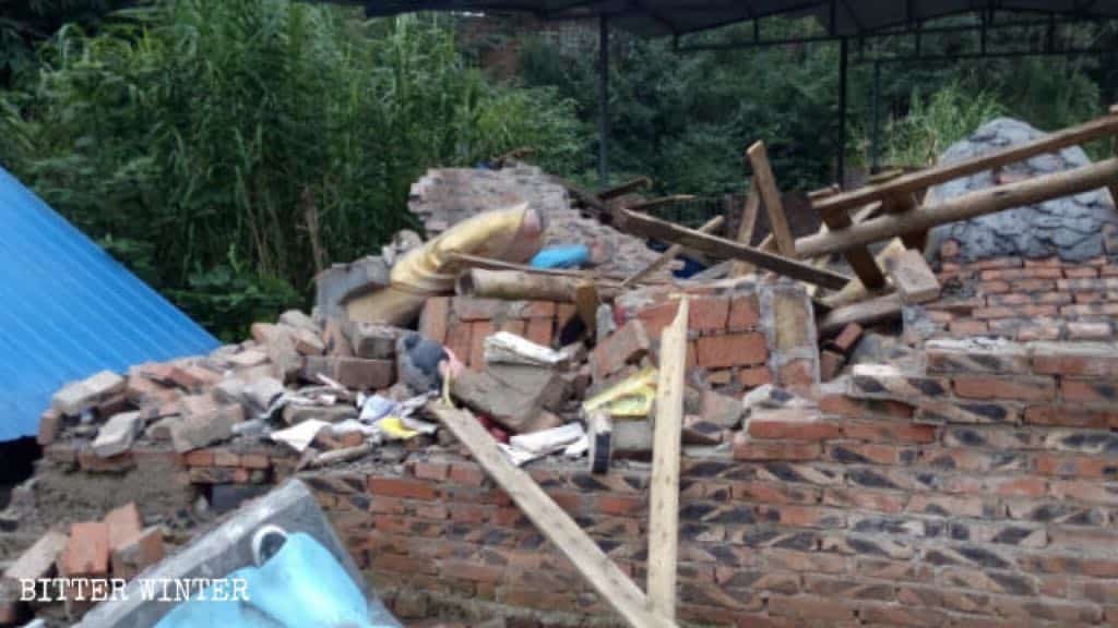 Bouddhisme en Chine,Démolition forcée,Destruction de temples bouddhistes,Chongqing Chine