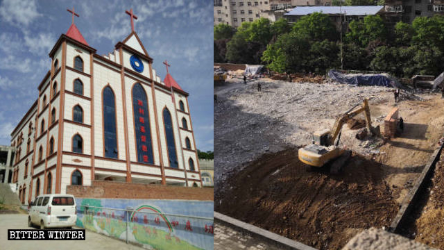 L’église de la route de Shengli a été complètement rasée