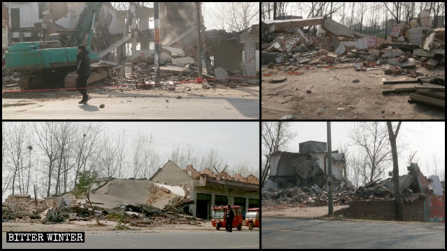 Plus de 300 maisons et magasins démolis de force dans la commune de Moling sous la juridiction de la ville de Xiangcheng.